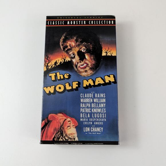 Universal Studios Other - Wolf Man Vhs Horror Movie 1999 Video Classic Monster Collection Vtg Halloween
